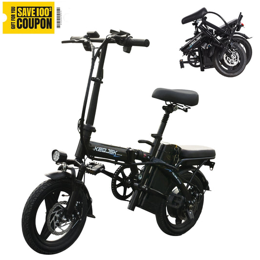 14-inch Fat Tire Lightweight Aluminum Foldable Electric Bicycle